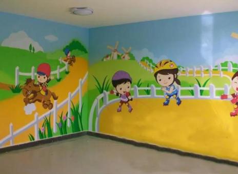 威远幼儿园墙体彩绘制作流程及注意事项